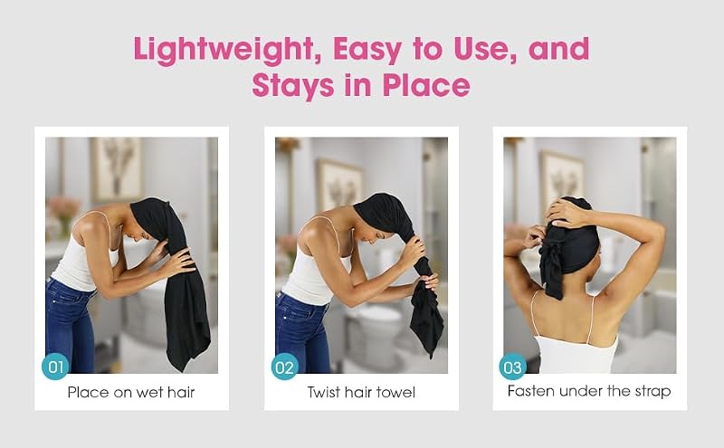 Hair RePear Cotton Hair Towel 21x44 Anti-Frizz