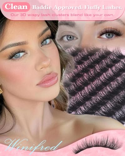 Winifred Wispy Lash Clusters | D Curl Eyelash Extensions 10-16mm