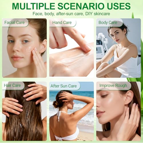 Erinde 30-Pack Travel Size Aloe Vera Gel - Face, Hair & Body