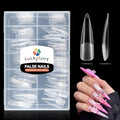 Luckyfairy XXL Stiletto Nail Tips Full Cover Pre-Etched & Pre-Buff - Half Cover Variant