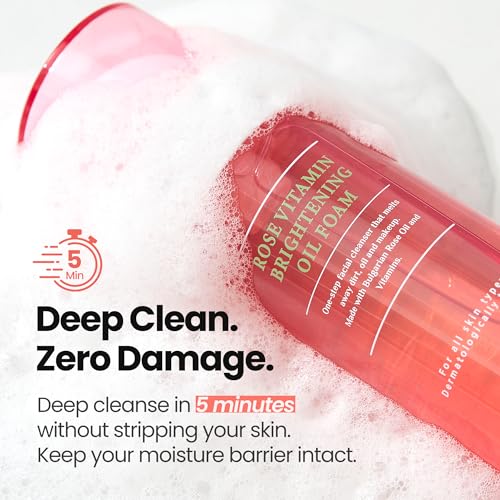 MAXCLINIC Rose Vitamin Oil-to-Foam Cleanser | Blackhead & Pore Care