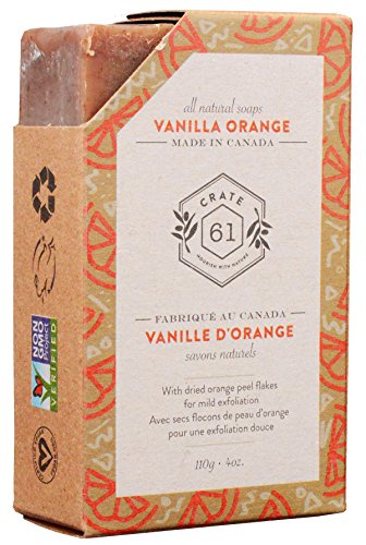 Crate 61, Handmade in Canada, Plant Based Cold Process Natural Bar Soap, With Premium Essential Oils, Dry Skin, Pack of 6 (Citrus)