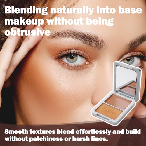 Sculpt Perfect Contour Bronzer Duo Palette ? Matte Bronze Powder ? Natural Sculpting & Warmth (01 SOFT SANDSTONE, Cream Contour: 0.09 oz / 2.5 g Powder Bronzer: 0.10 oz / 3.0 g)