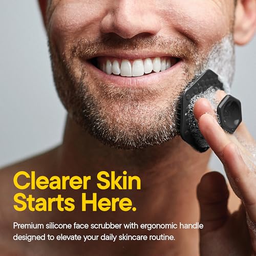 Silicone Face Scrubber Brush - Charcoal Facial Cleanser