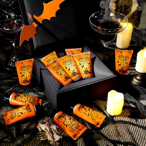 Halloween Hand Cream Set - 48pcs Moisturizing Hand Care Gifts with Skeleton & Bat Design