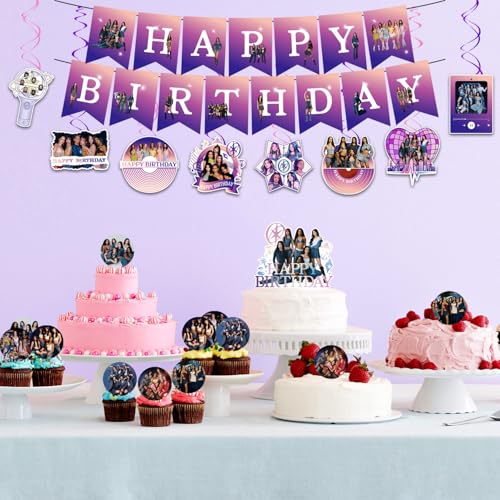 Singer Themed Birthday Party Decoration Set | Banner, Balloons & Toppers