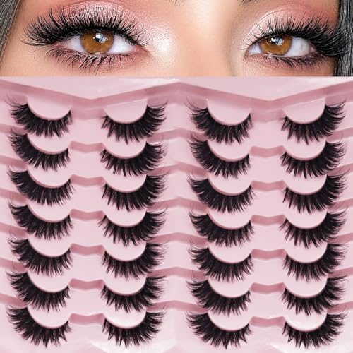 JWEX 5D Faux Mink False Eyelashes 16mm - 14 Pairs
