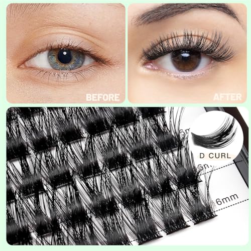 Lash Clusters D Curl 12-14-16mm Mixed Kit 120pcs