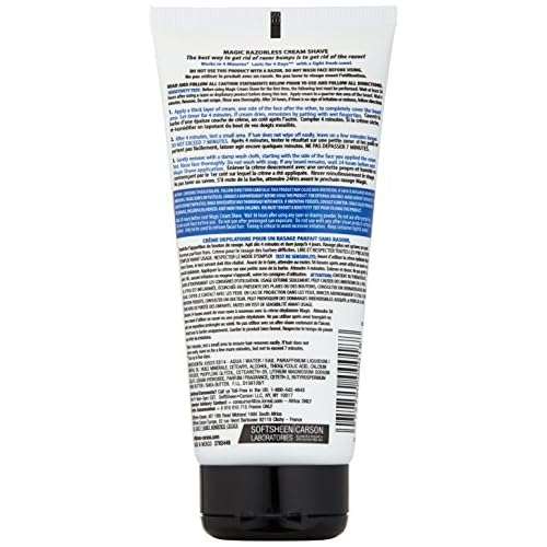 SoftSheen Carson Magic Regular Razorless Cream Shave 6 Oz (Pack of 6)