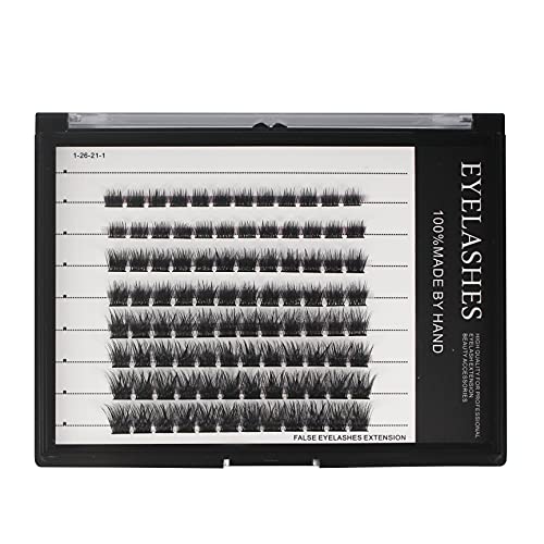 Bodermincer 96pcs Mixed Length Wide Cluster Cluster Eyelash Extensions 0.07mm Thickness Home Eyelash Extension Strip Eyelashes Individual Lashes Natural Style (8-10-12-14mm Mixed)
