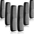 Pocket Hair Combs Set - Fine Tooth Hairbrushes in Black, 12 Pieces