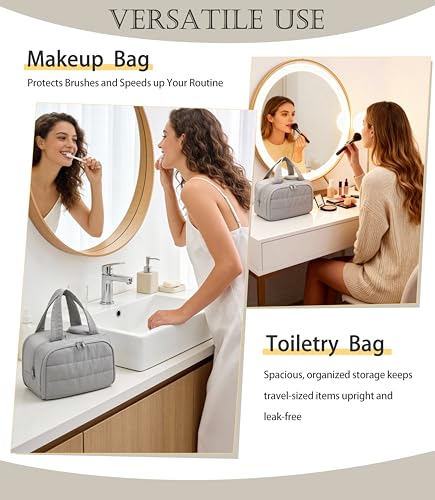 Large Travel Toiletry Bag for Women - Waterproof Makeup Organizer
