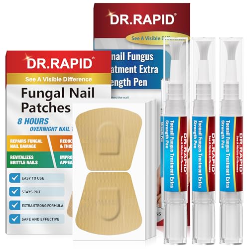 DR.RAPID Extra Strength Toenail Fungus Treatment Set - Pen & Patches