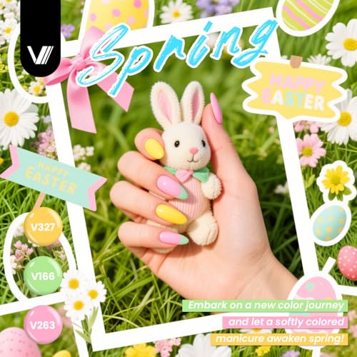 VANREESA 60 Pcs Gel Nail Polish Set - 55 Colors, Base & 4 Top Coats