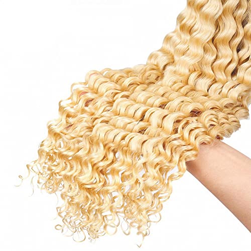 613 Blonde Deep Wave Braiding Hair 28 Inch 100g Bundle