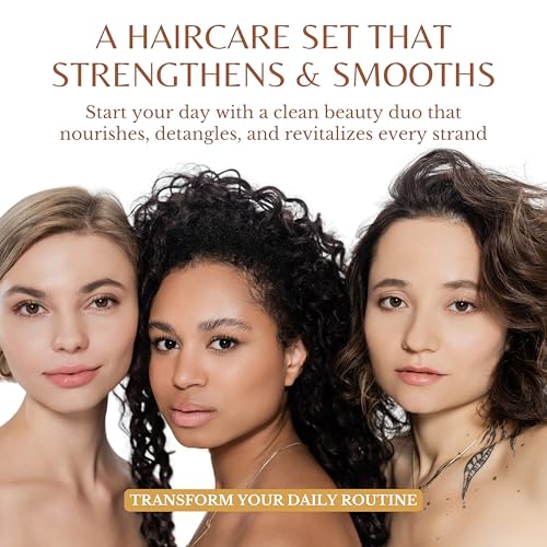 Edenika Botanicals Ginger Shampoo & Conditioner Set - Organic, Fortifying & Nourishing 16oz Each