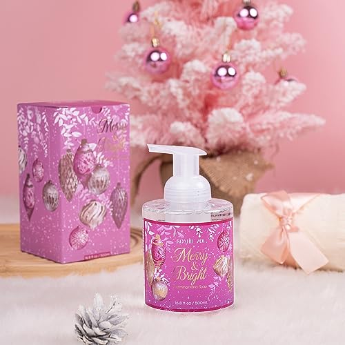 ROMIIE ZOI Christmas Foaming Hand Soap with Gift Box - Peacock, Infused with Blue Lotus Aroma - 500ml/ 16.8 fl. oz