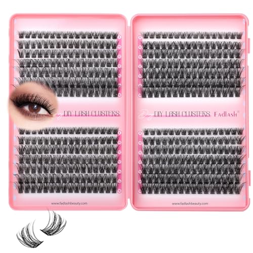 FADLASH D-Curl Eyelash Clusters 371PC Wispy Lash Extensions