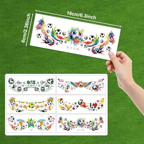 Soccer Freckles Face Tattoos - 6 Sheets Waterproof