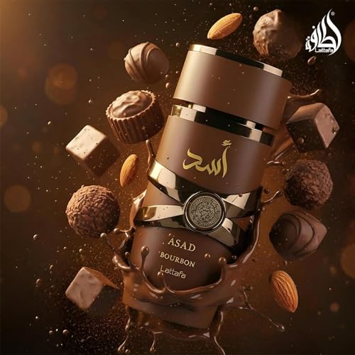 Lattafa Asad Bourbon Unisex Eau de Parfum Spray 3.4 oz