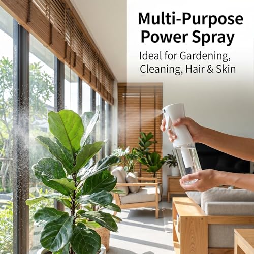 200ML Fine Mist Spray Bottle for Hair, Plants, Cleaning – Leak-Proof, Refillable