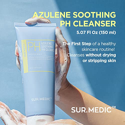 SUR.MEDIC+ Azulene Soothing pH Cleanser for Sensitive Skin - 5.07 oz