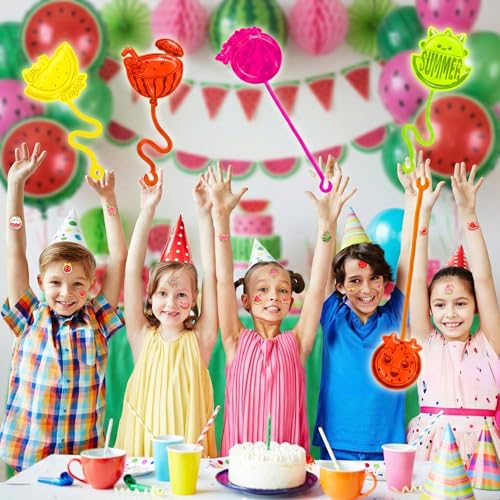 48pc Watermelon Party Favors Set - Sticky Hands & Tattoos
