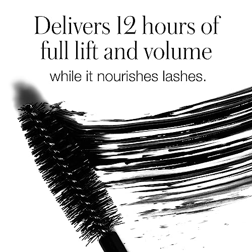 RMS Beauty Straight Up Volumizing Peptide Mascara - Black Mascara, Mascara Black Volume and Length, Eye Makeup Voluminous Mascara Make Up