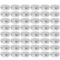 Moretoes 48 Pack 2 Oz Metal Round Tins Aluminum Tin Cans Containers with Screw Lid for Salve, Spices or Candies