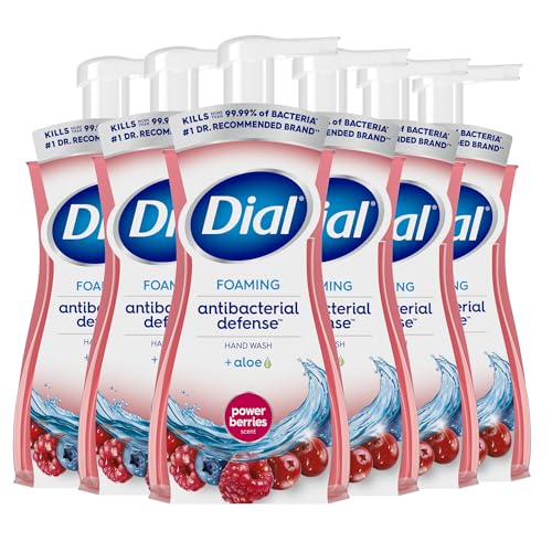 Dial Antibacterial Foaming Hand Wash Power Berries 7.5 fl oz Pack of 6