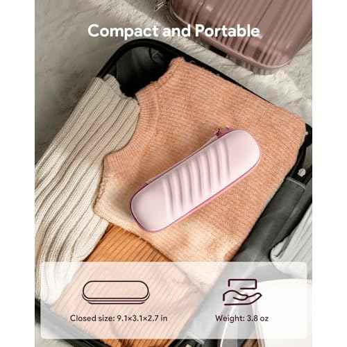 Electric Toothbrush Case for Oral-B Pro/iO/Philips Sonicare, Waterproof Traveling Toothbrush Storage Bag with Mesh Pocket Covers Protection (Pink)