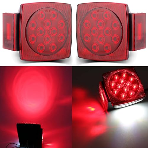 LIMICAR Submersible Boat Trailer Lights Kit - IP67 Waterproof 15-LED Brake & Turn Signals