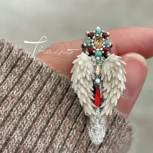 3D Wing Nail Mold - Silicone Nail Art Tool for Charms & Accessories