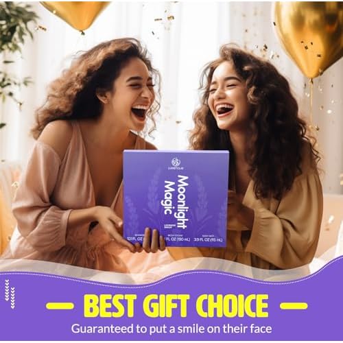 Spa Luxetique Spa Gift Sets for Women, Body Spray for Women, 3 Pcs Lavender Relaxing Spa Kit with Shower Gel, Body Cream,Body Mist, Perfect Birthday Gifts for Moms, and Special Occasions,Unique Gift