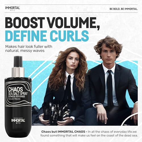 Immortal NYC Chaos Sea Salt Spray 8.45oz | Natural Waves