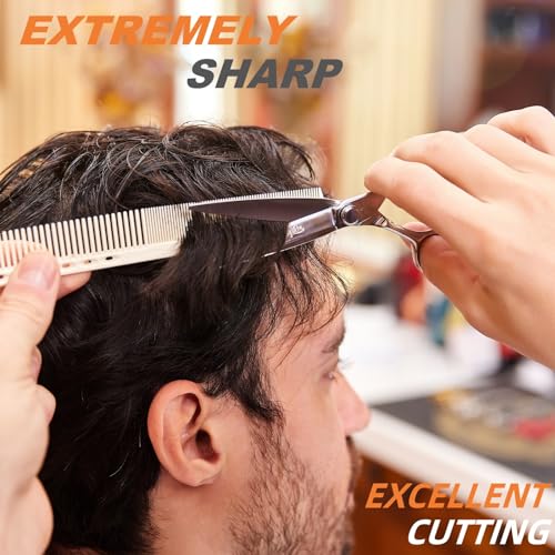 Professional 6.3" Barber Scissors 440C Stainless Steel