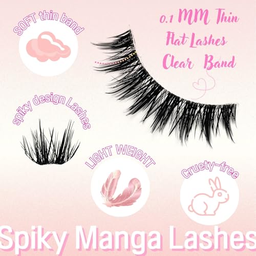Cat Eye Wispy False Eyelashes - 10 Pairs Reusable Lashes