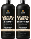 Keratin Shampoo & Conditioner Set - Frizz Control, 16 fl oz Each