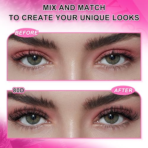 MilyBest 80D Lash Clusters Kit with Bond & Seal