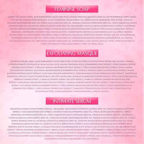 Epanouie Skin | Pretty Kitty Intimate Care | Premium Botanical Feminine Hygiene System | For Ultimate Freshness + Comfort | Trio Set