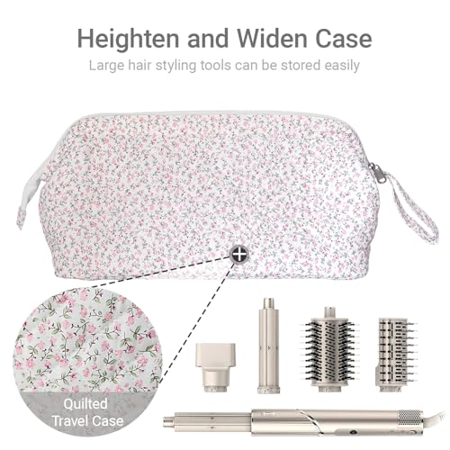 Quilted Hair Tools Travel Bag for Dyson Airwrap & Shark FlexStyle