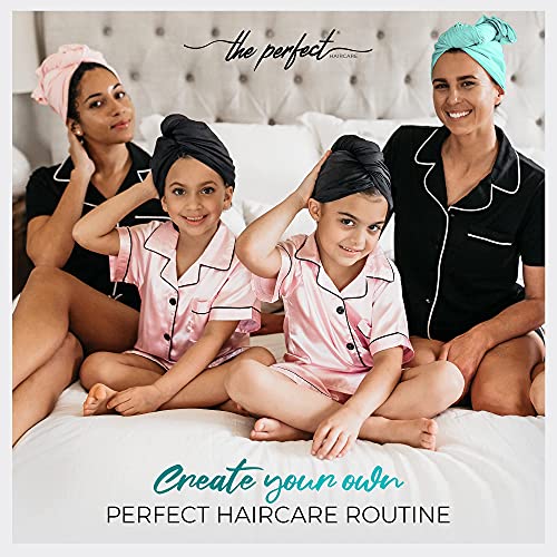 Fast Drying Microfiber Hair Towel Wrap with Detangling Brush