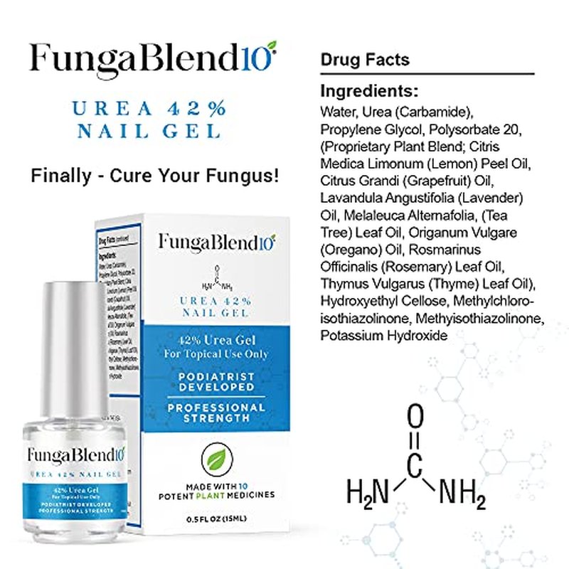 FungaBlend 10 Urea 42% Nail Gel for Fast Fungus Treatment