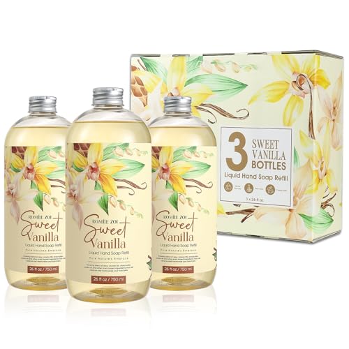 ROMIIE ZOI Sweet Vanilla Liquid Hand Soap Refill Set - 3 Pack