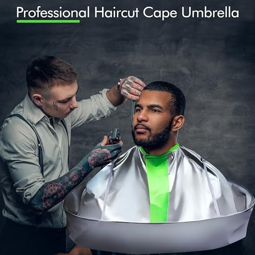 Professional Hair Cutting Cape with Comb - Waterproof Salon Barber Apron