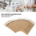 ZJchao Self Sealing Cleaning Pouch, 100pcs Hygienic Paper Pouches for Nail Art Tools, 75 X 150mm Disposable Cleaning Paper for Home, Nail Salon