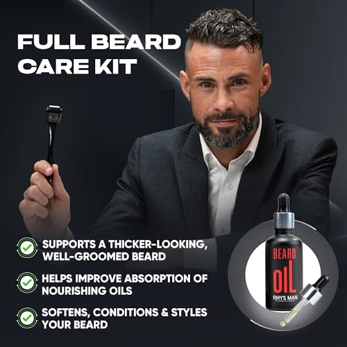 Beard Oil for Men ? Natural Beard Oil for Fuller-Looking Beard Appearance, Softens & Conditions Facial Hair, Lightweight Daily Grooming Essential, Valentines Day Gift for Him (1.7 fl oz)
