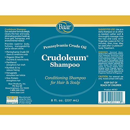 Baar Crudoleum 3-in-1 Shampoo 8 oz | Hair & Scalp Care