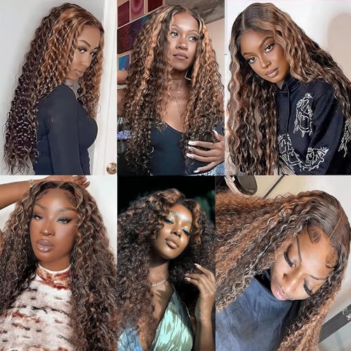 Deep Wave 10 Inch Brazilian Virgin Hair Bundle P1B/30 Highlights