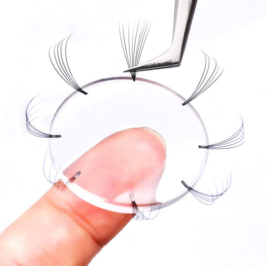 Eyelash Extension Supplies 5 Pcs Easy Fan Lash Pad Pallet Patches GEMERRY Lash Extension Supplies for Beginners Make Fans Blooming Easy Volume Lashes Pallet Tools Eyelash Holder, 3x30mm